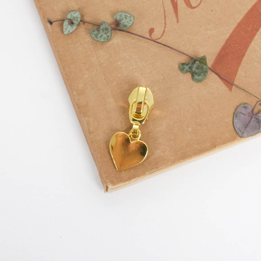 5mm Gold Heart Clasp Slider - Maison Klem